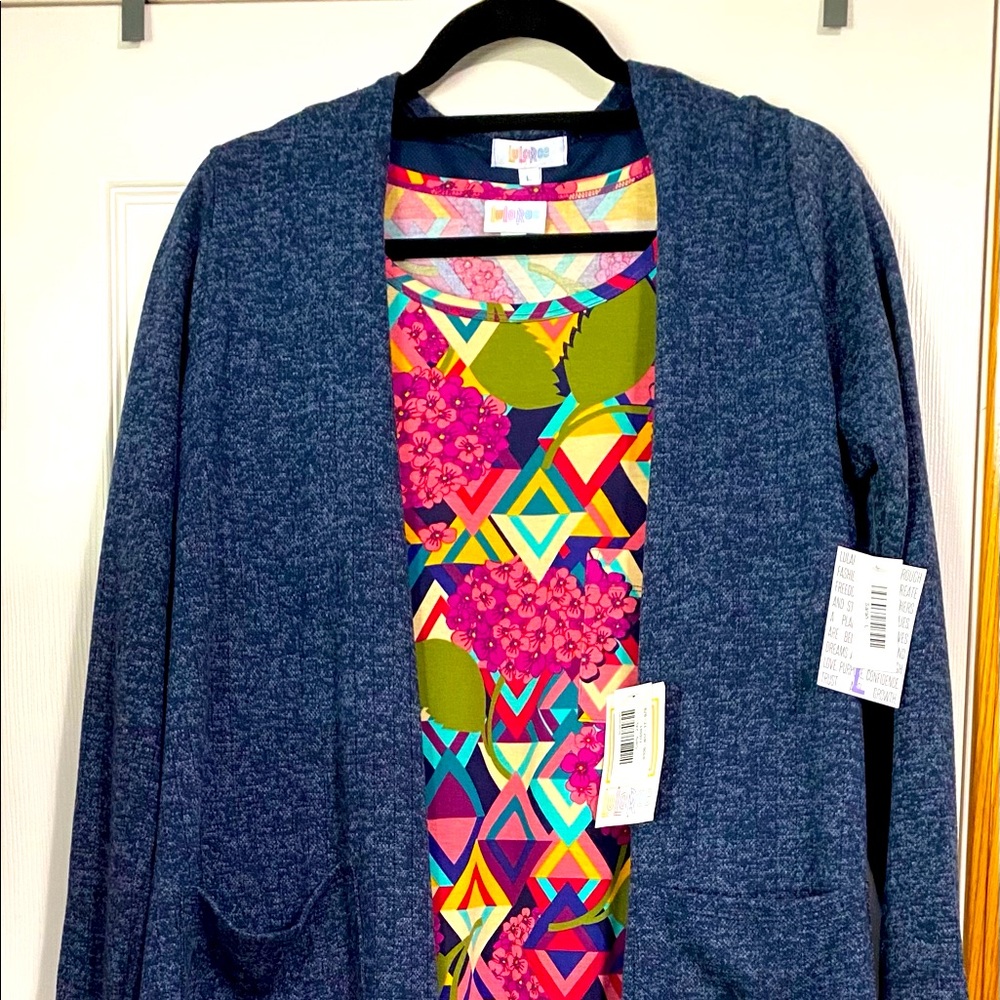Lularoe 2x Carly dress & coordinating L Sarah